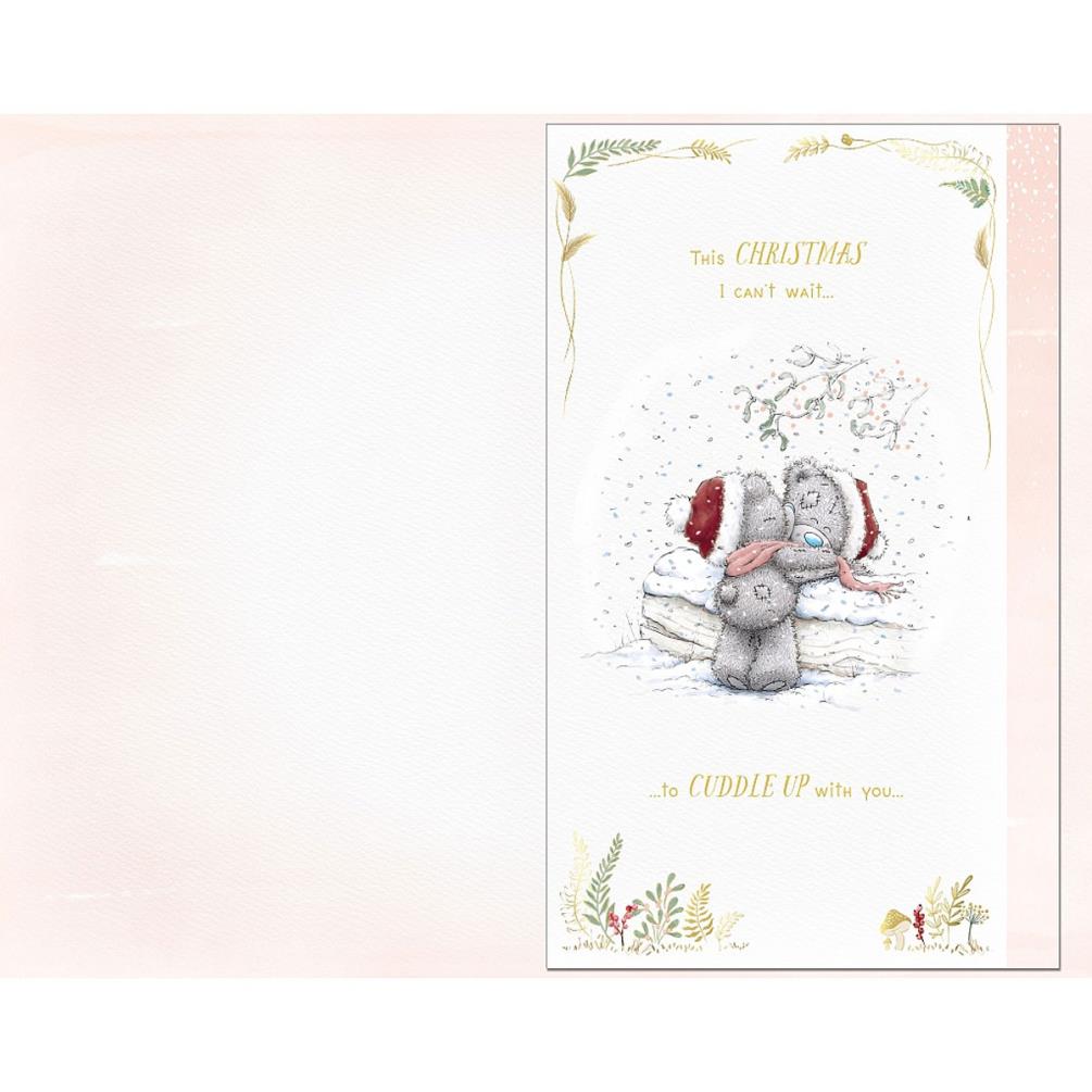 Beautiful Fiancee Handmade Me to You Bear Christmas Card Extra Image 1